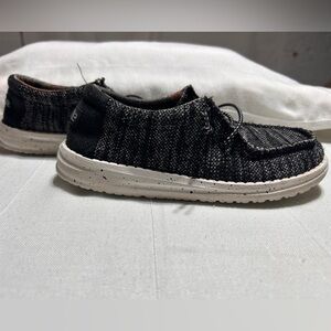 Hey Dude Kids Black and Gray Shoes